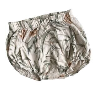 Rylee + Cru Botanical Floral Cotton Bloomers - Cream Sage Peach - 2/3